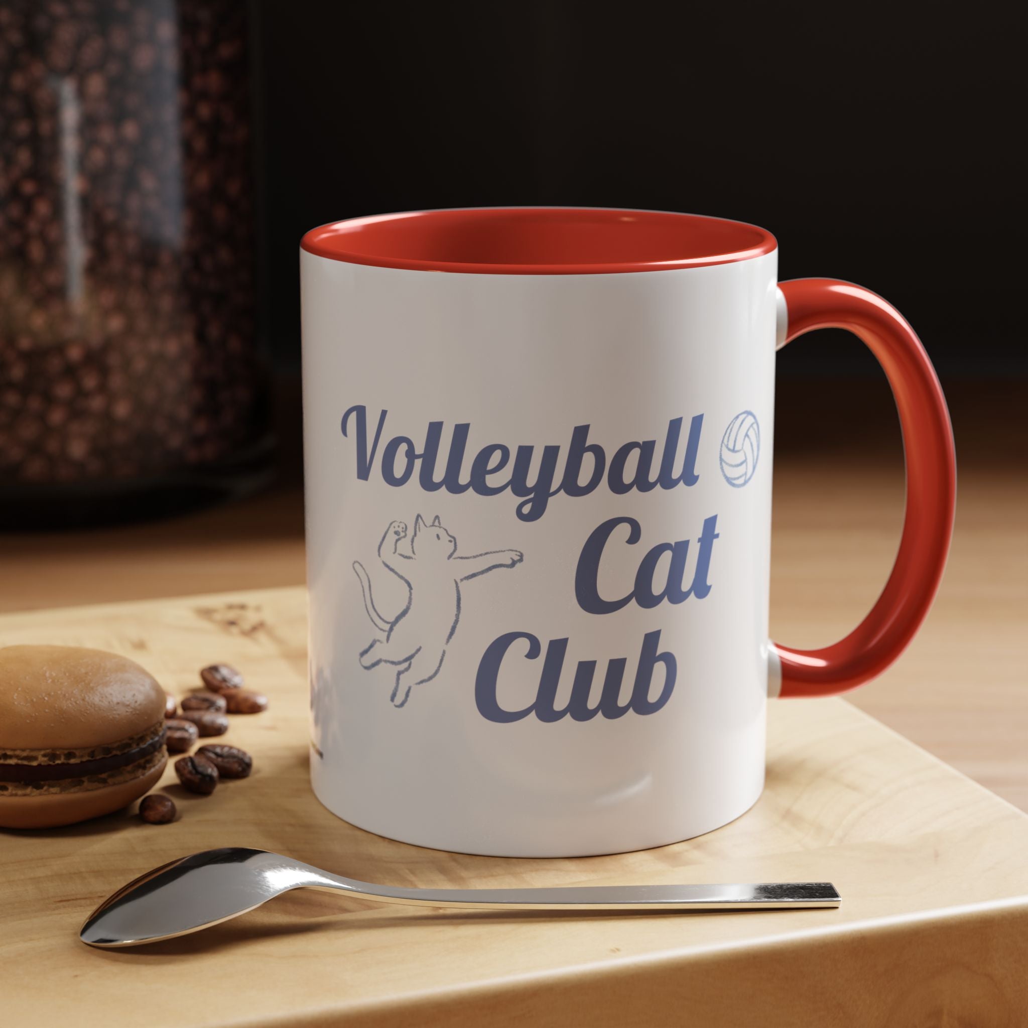 Volleyball Club Mug | Cat Design