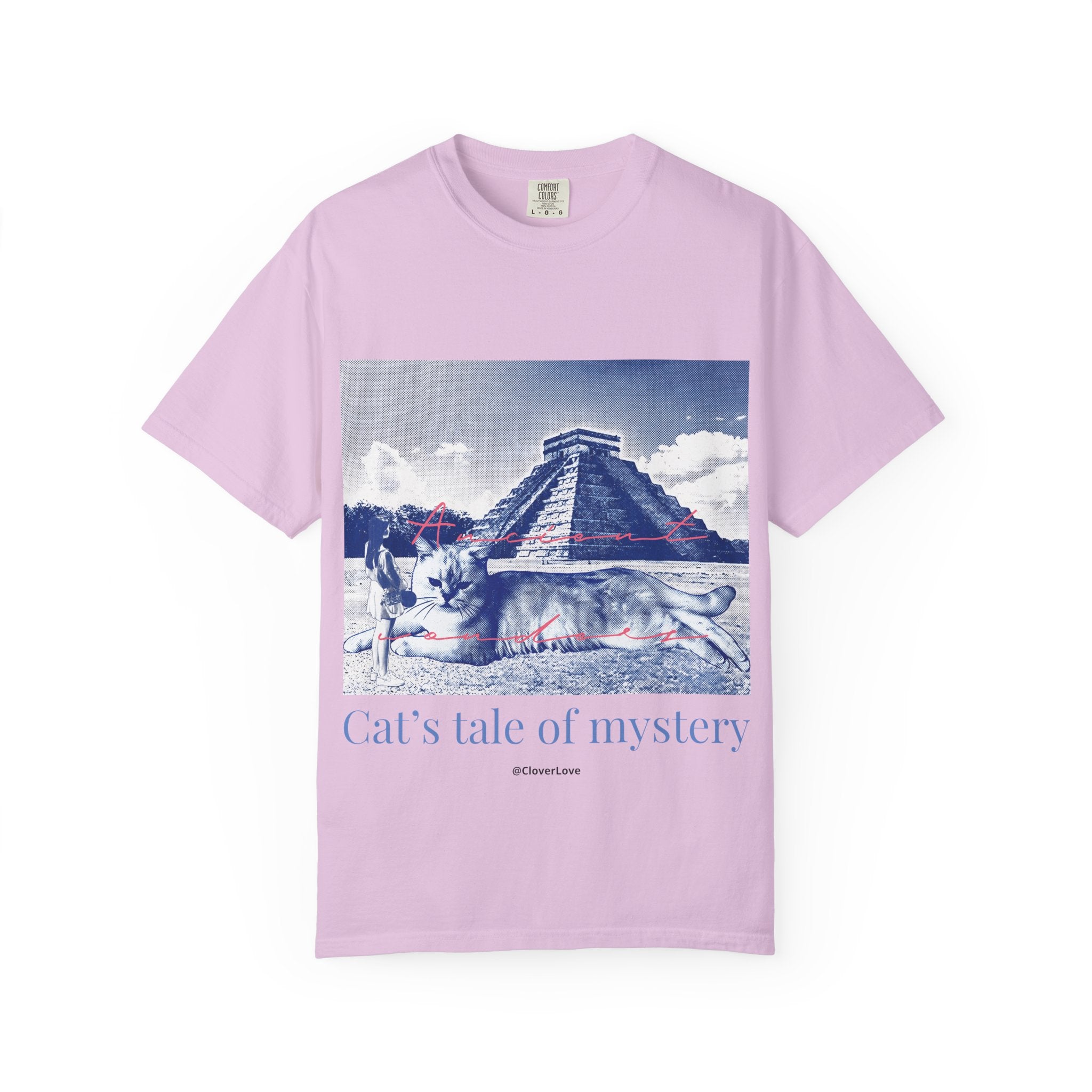 Custom Pet Portrait Travel T-Shirt - Personalized Cat Lover Gift