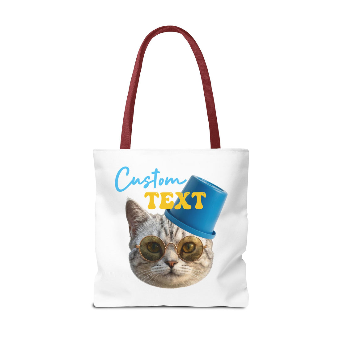 Funny Cat Tote Bag | Custom Pet Photo Personalized Canvas Bag