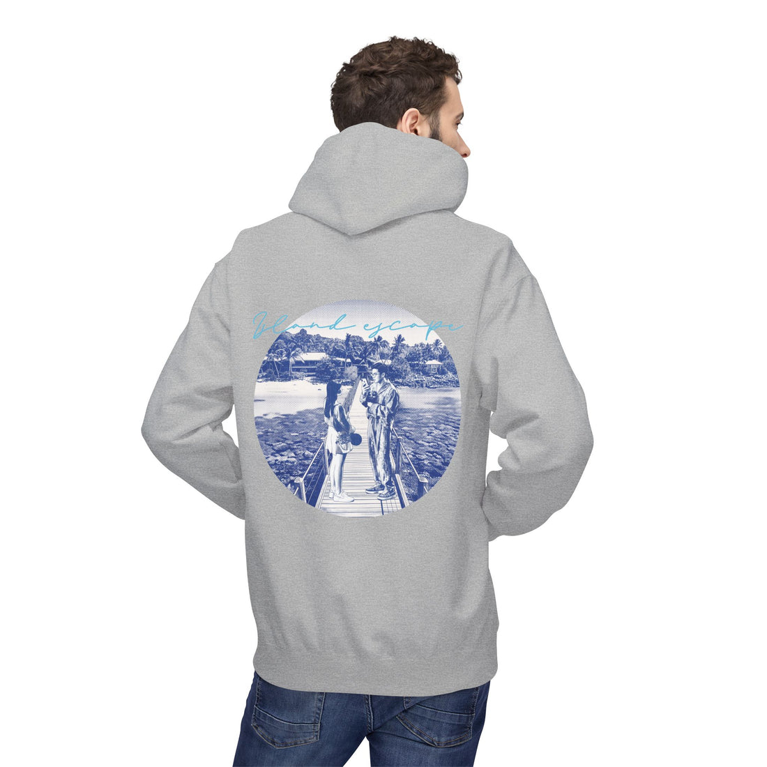 Tropical Vacation Hoodie | Romantic Beach Travel Graphic Sweatshirt