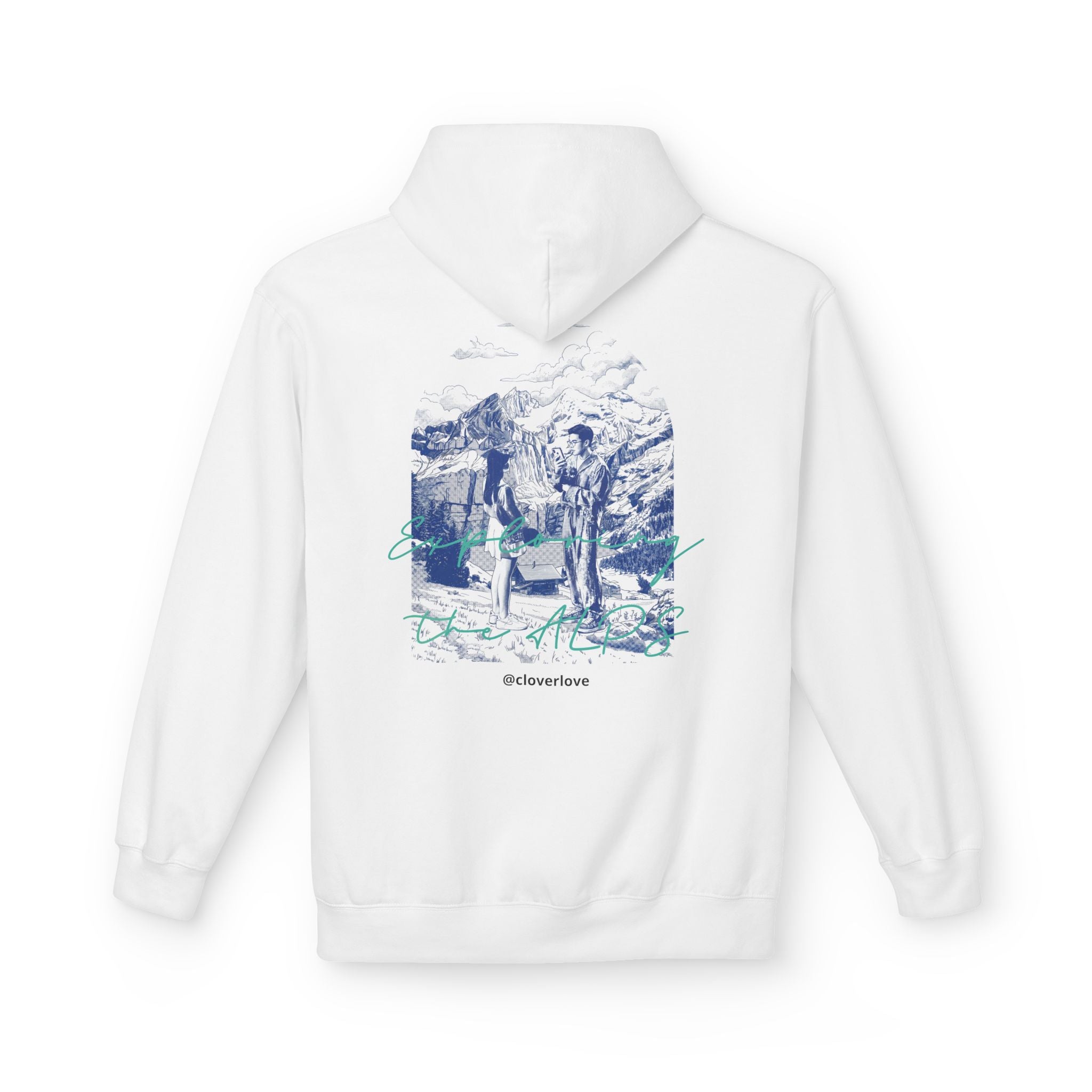 Mountain Travel Hoodie | Abenteuerlandschaft Grafik Pullover