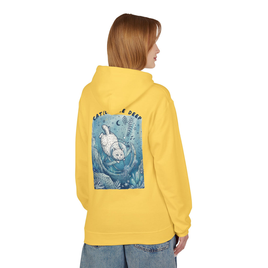 Cat Deep Sea Adventure Hoodie | Vintage Ocean Explorer Graphic Sweatshirt