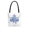 Louvre Paris Tote Bag | Vintage Museum Travel Canvas Bag
