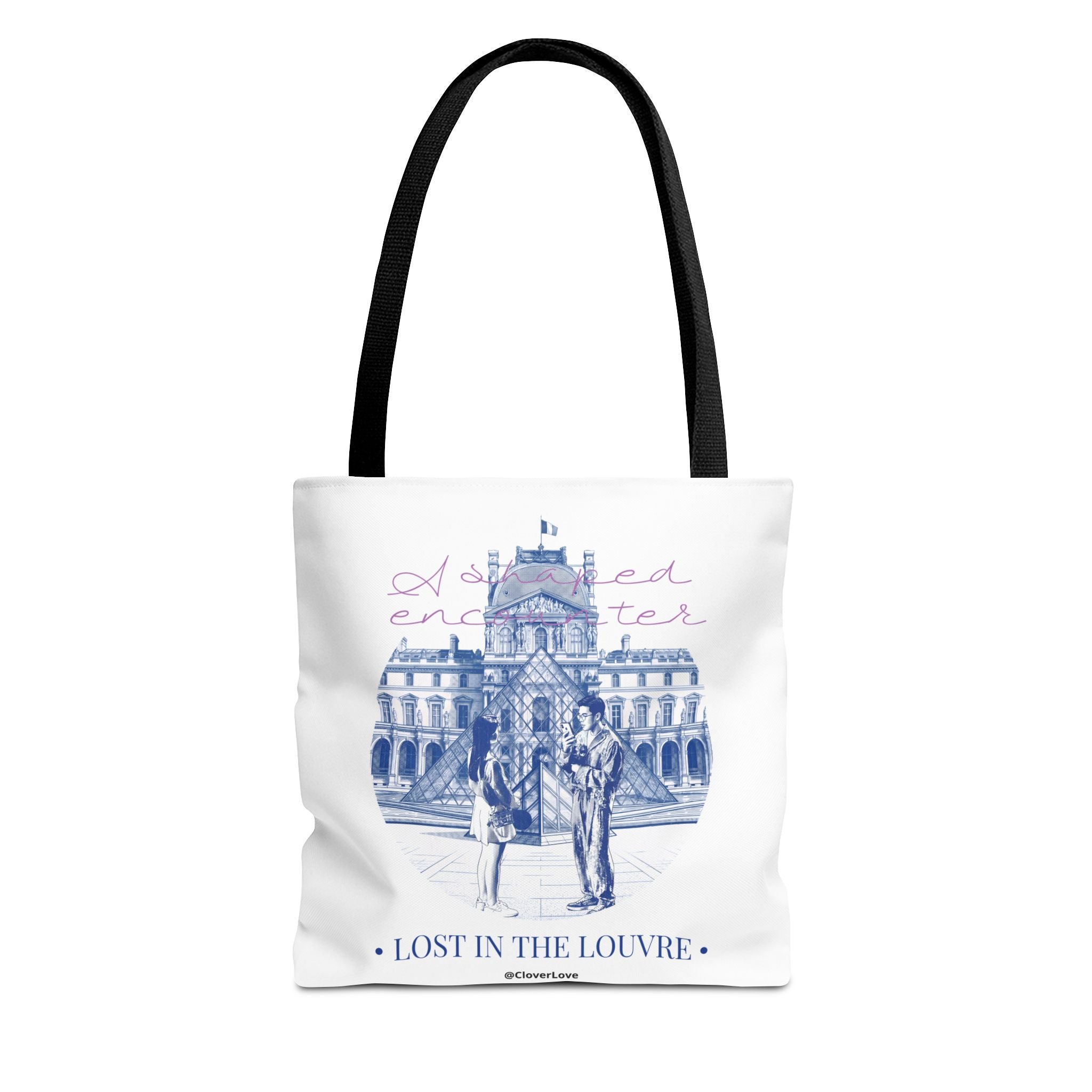 Louvre Paris Tote Bag | Vintage Museum Travel Canvas Bag
