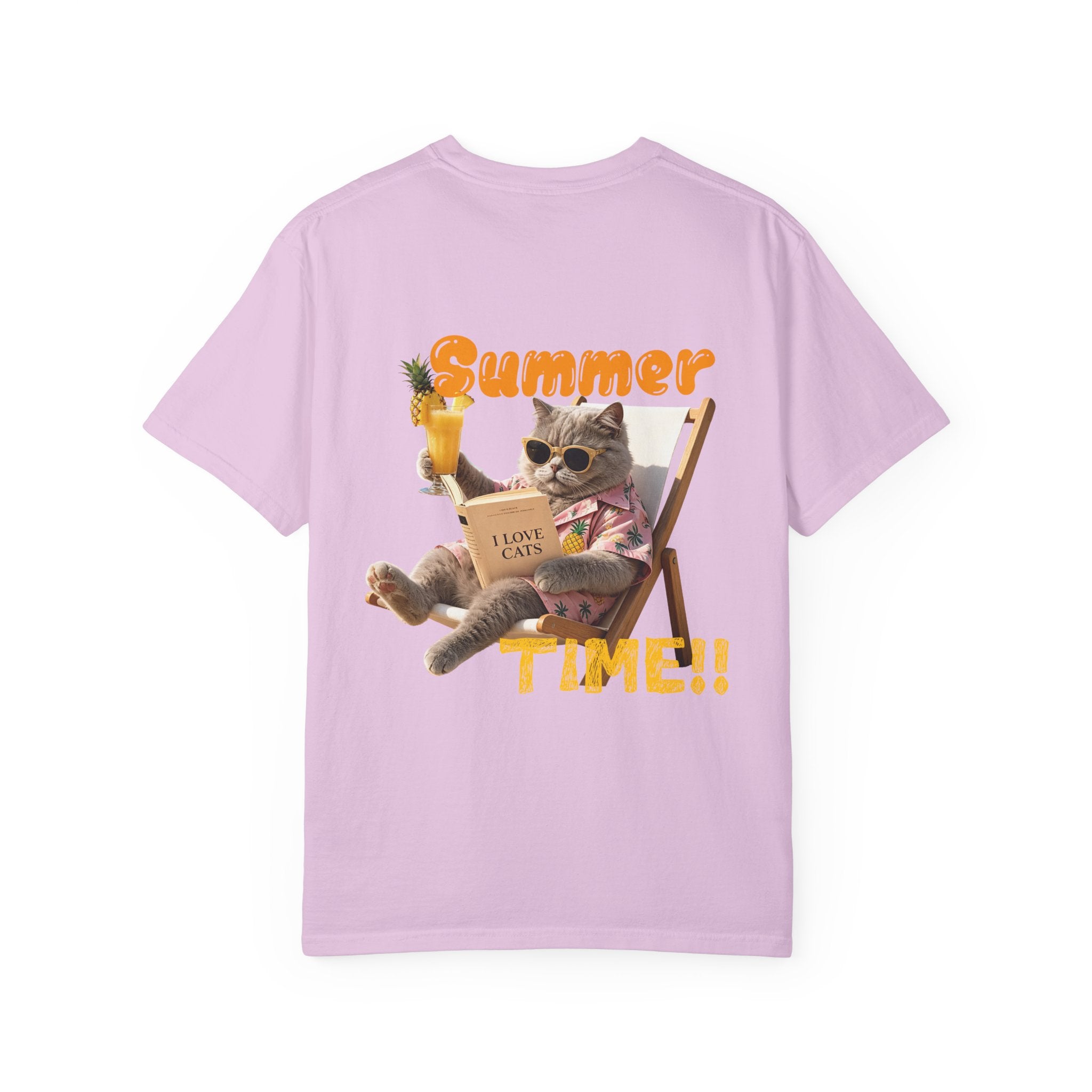 Custom Cat Summer T-Shirt - Funny Vacation Cat Tee, Pet Lover Gift