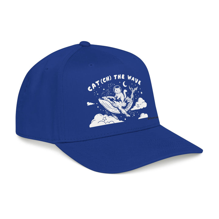 Ocean Cat Hat - Whale Adventure Baseball Cap, Cute Animal Dad Hat, Cat Lover Gift