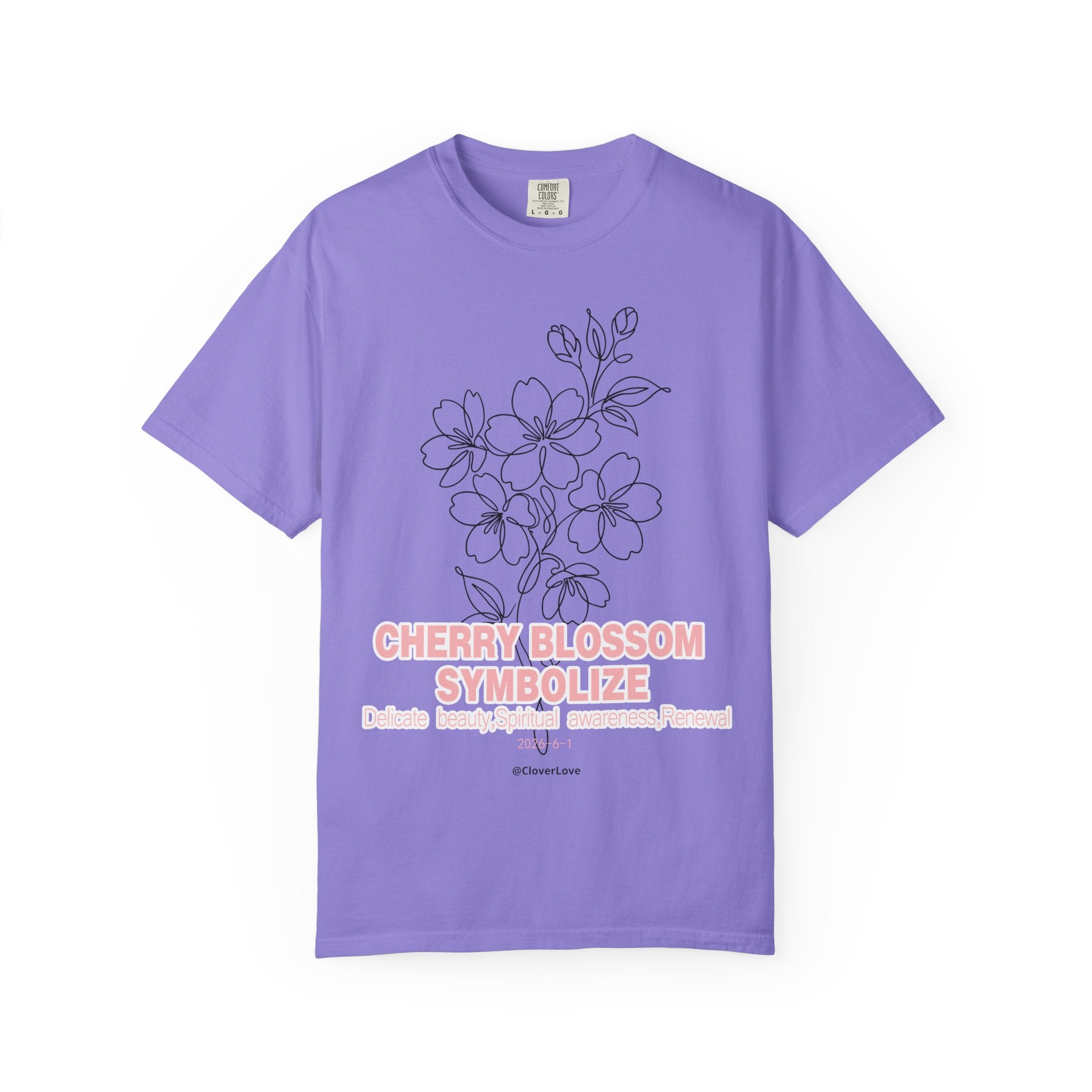 Cherry Blossom Flower T-Shirt - Sakura Botanical Graphic Shirt