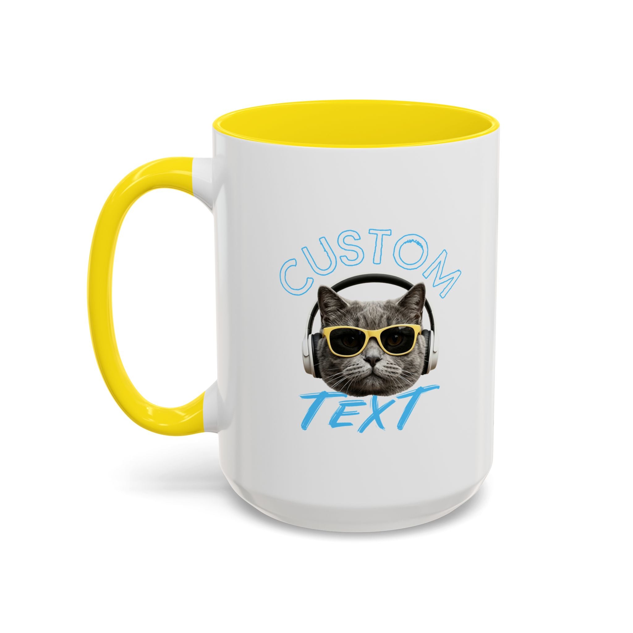 Chill Cat Sommerbecher | Personalisierte Katzenfoto-Kaffeetasse mit individuellem Text