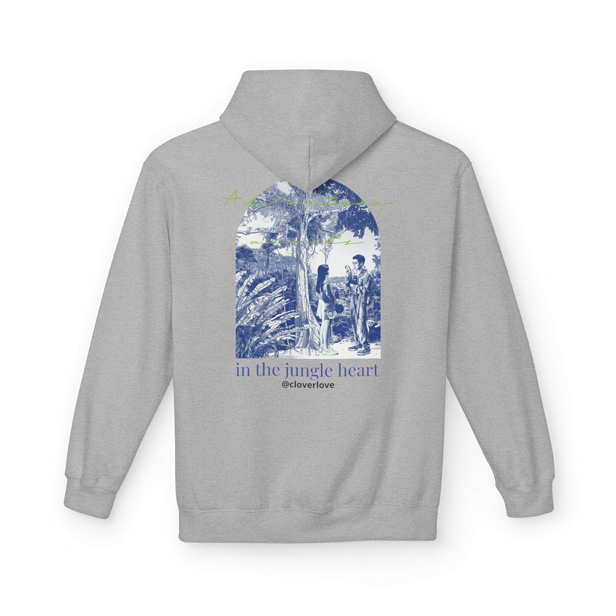 Dschungel-Abenteuer Hoodie – Vintage Tropical Travel Grafik Pullover Sweatshirt