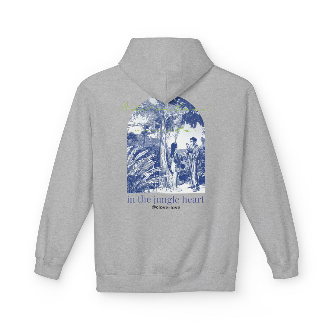 Dschungel-Abenteuer Hoodie – Vintage Tropical Travel Grafik Pullover Sweatshirt