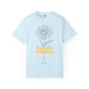 Marigold Flower T-Shirt - Botanical Graphic Shirt for Flower Lovers