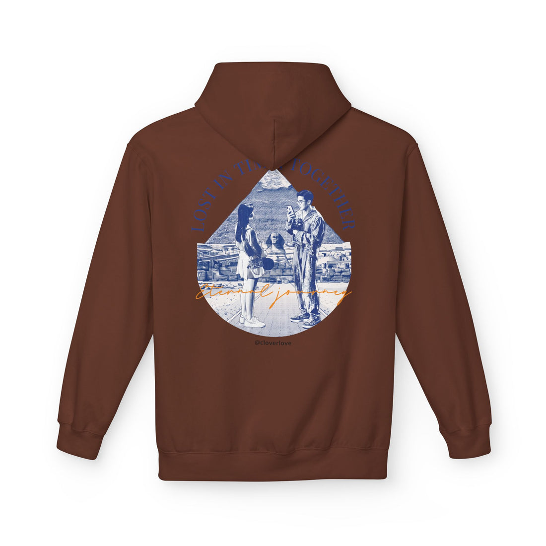 Vintage Reise Hoodie | Pärchen Wahrzeichen Grafik Sweatshirt