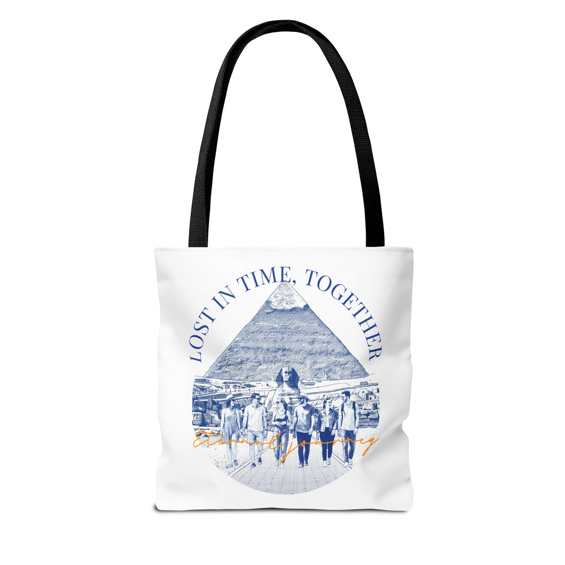 Egypt Pyramid Tote Bag | Vintage Travel Explorer Canvas Bag