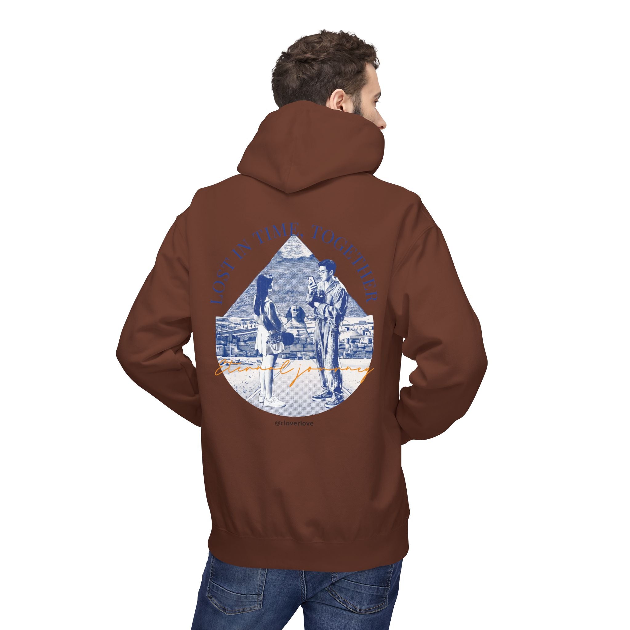 Vintage Reise Hoodie | Pärchen Wahrzeichen Grafik Sweatshirt