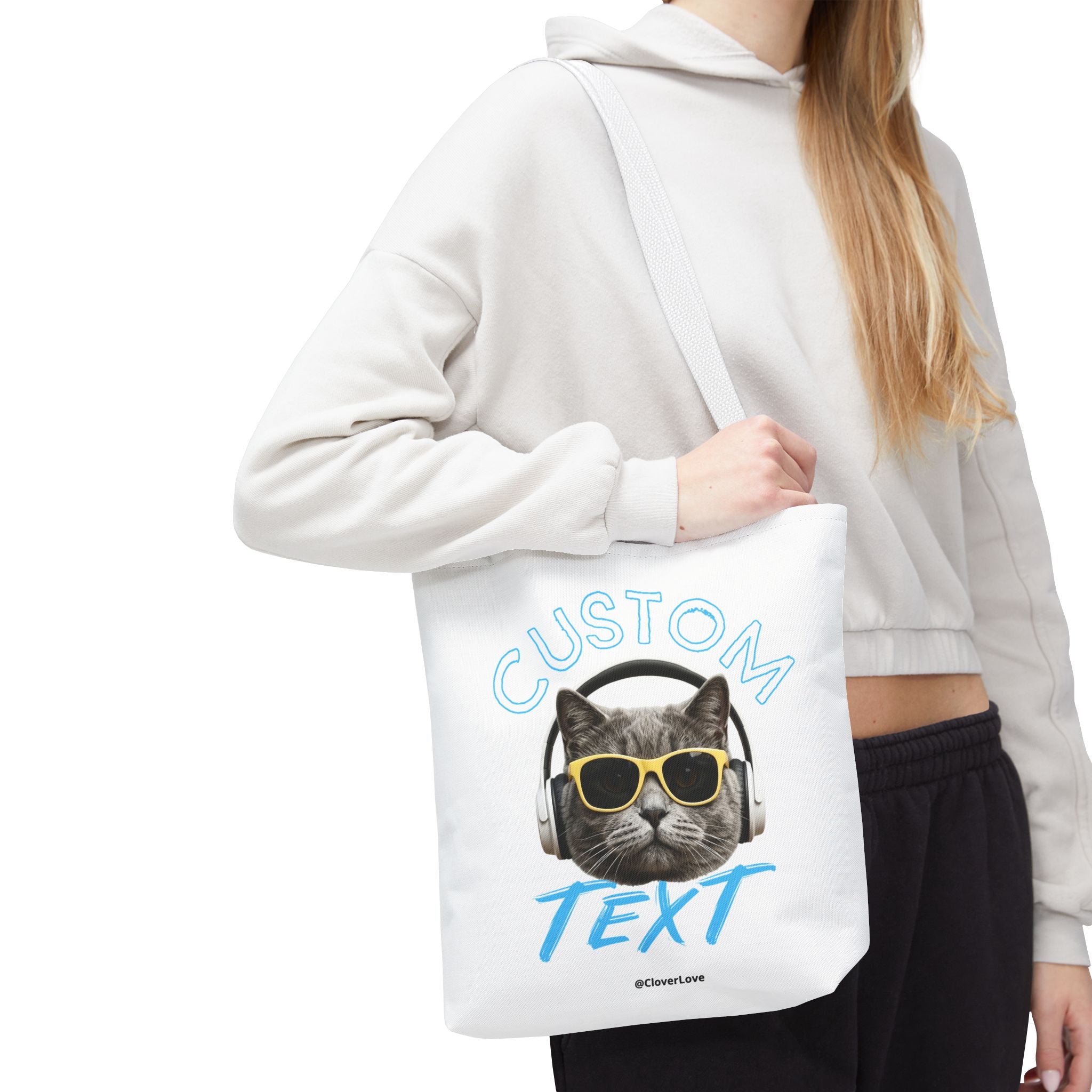Summer Chill Cat Tote Bag | Funny Cat Lover Beach Bag