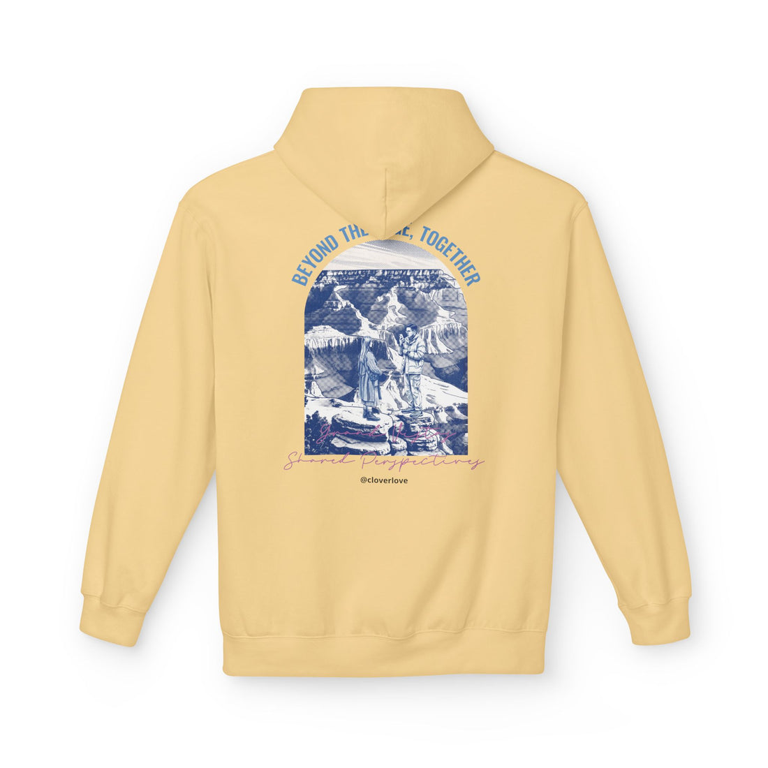 Beyond The Horizon Personalisierter Reise-Hoodie, Landschaftswahrzeichen Paar Geschenk