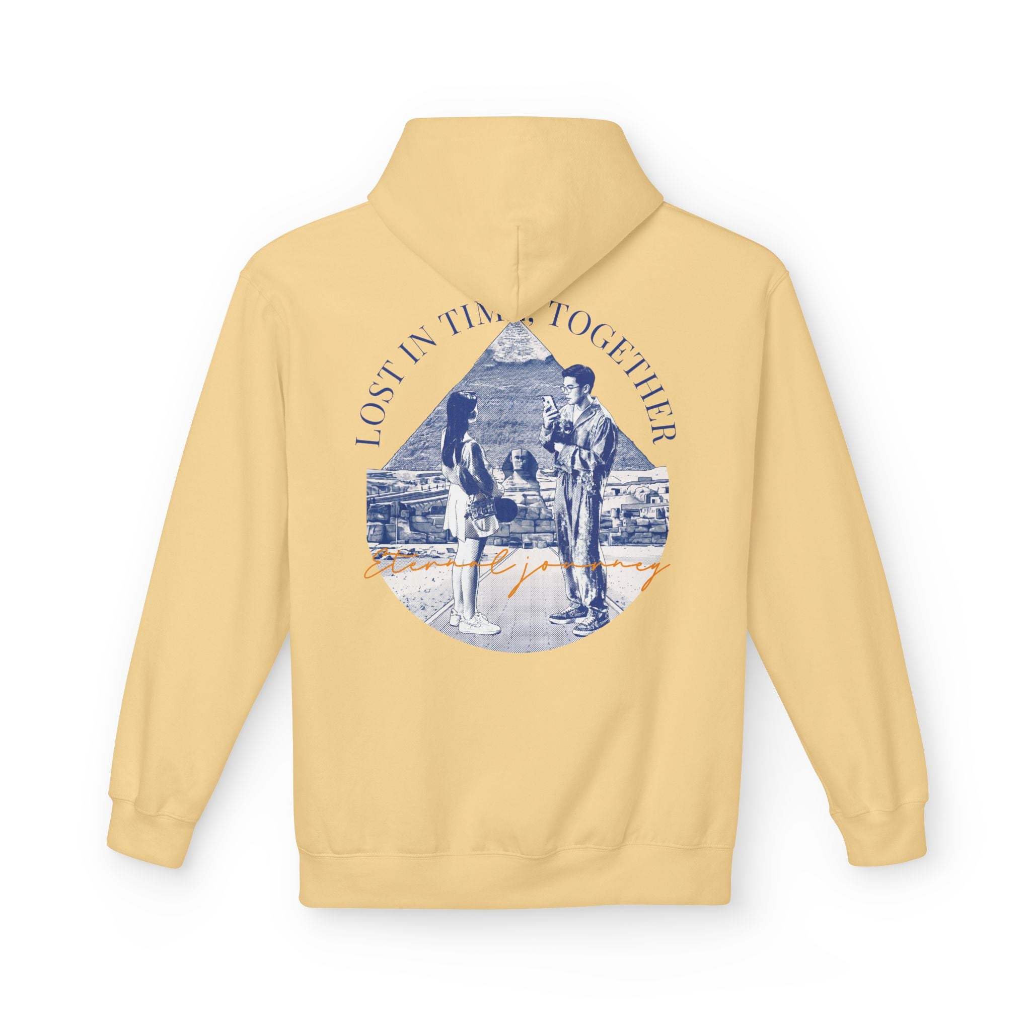 Vintage Travel Hoodie | Couple Landmark Graphic Sweatshirt