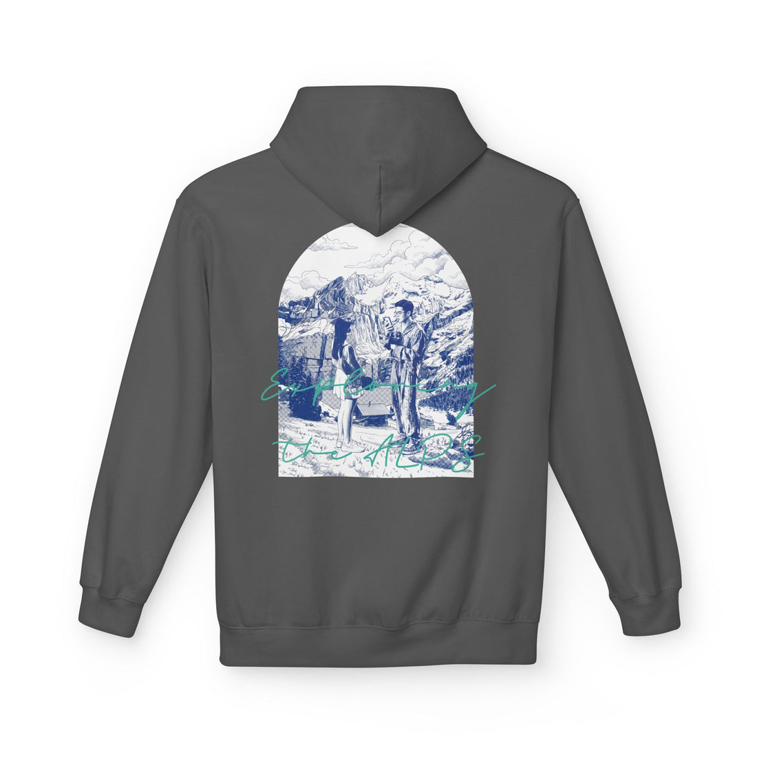 Mountain Travel Hoodie | Adventure Landscape Graphic Pullover