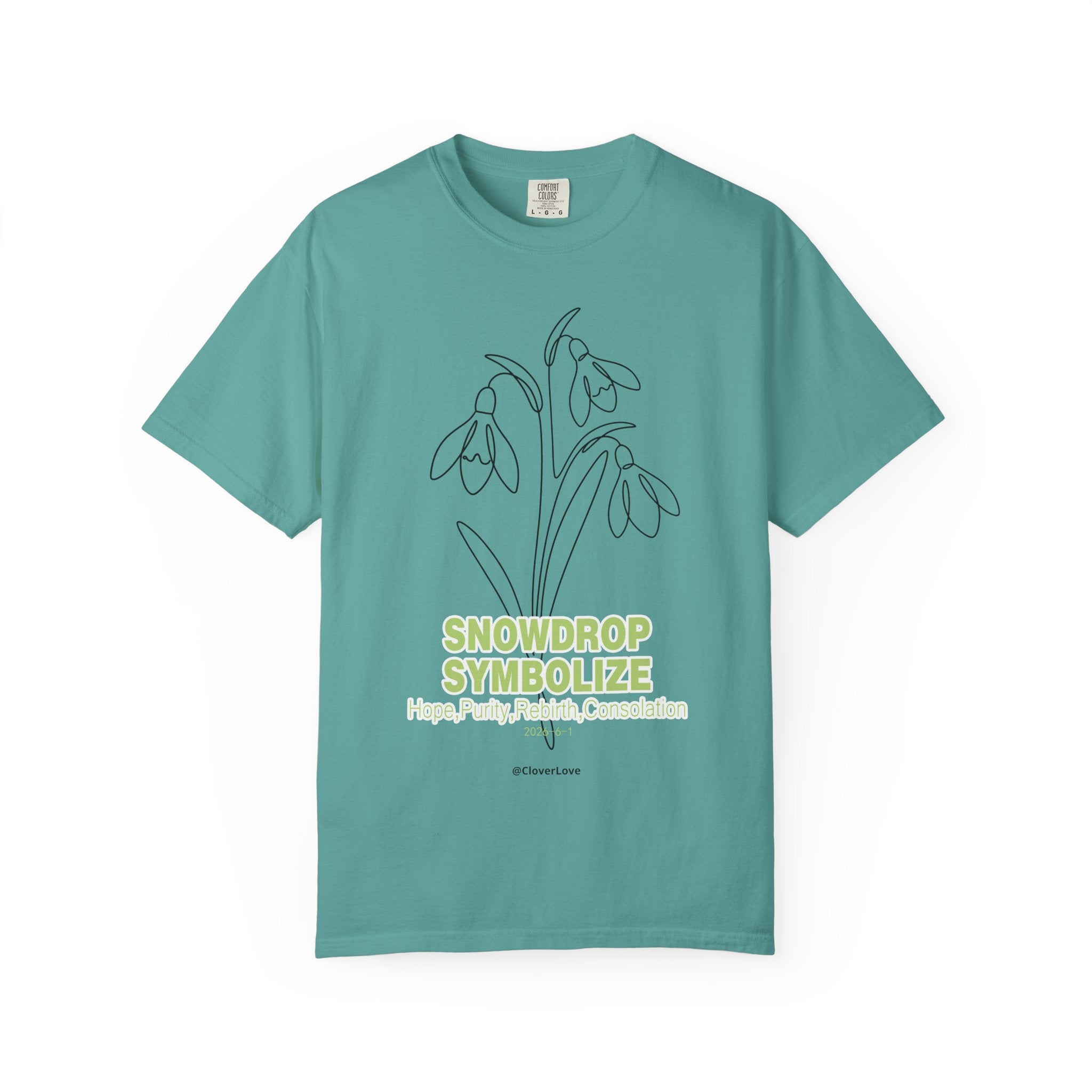 Snowdrop Flower T-Shirt - Botanical Shirt for Flower Lovers