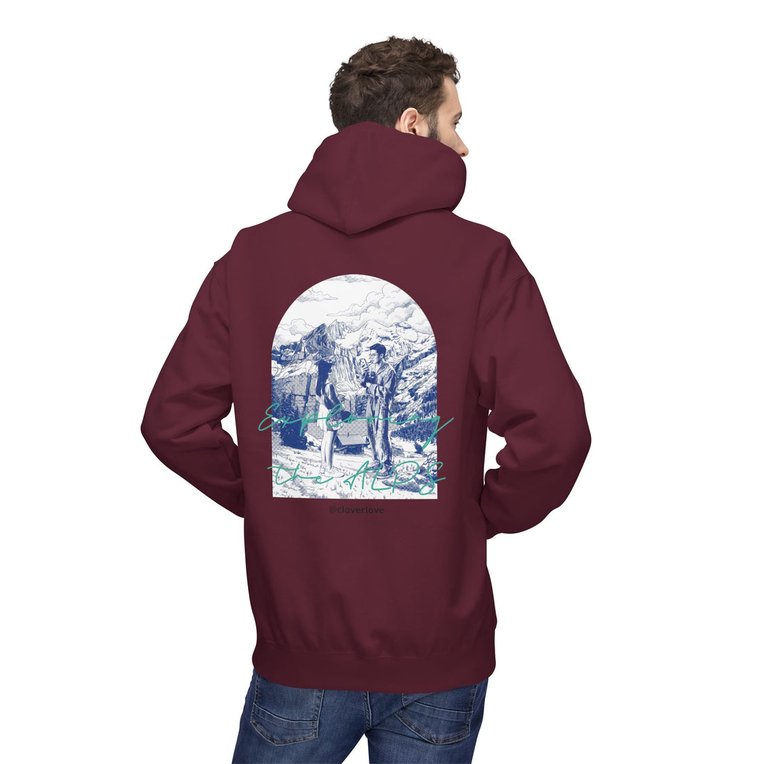 Mountain Travel Hoodie | Abenteuerlandschaft Grafik Pullover