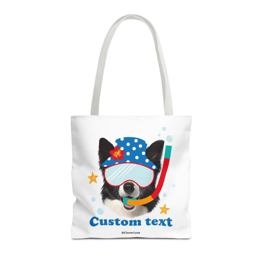Custom Dog Tote Bag | Personalized Pet Photo Summer Canvas Bag
