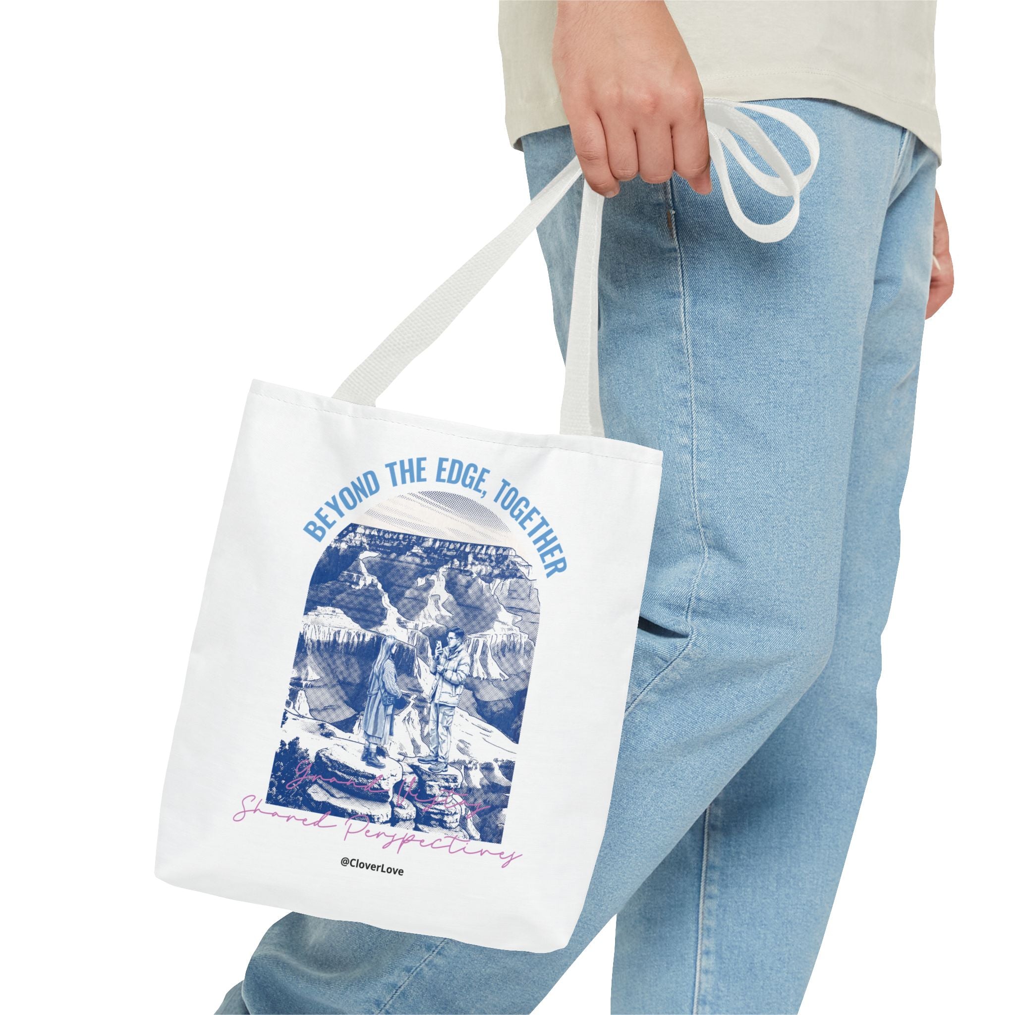 Beyond The Edge Travel Tote Bag | Grand Canyon Adventure Canvas Tote Bag for Travel Lovers