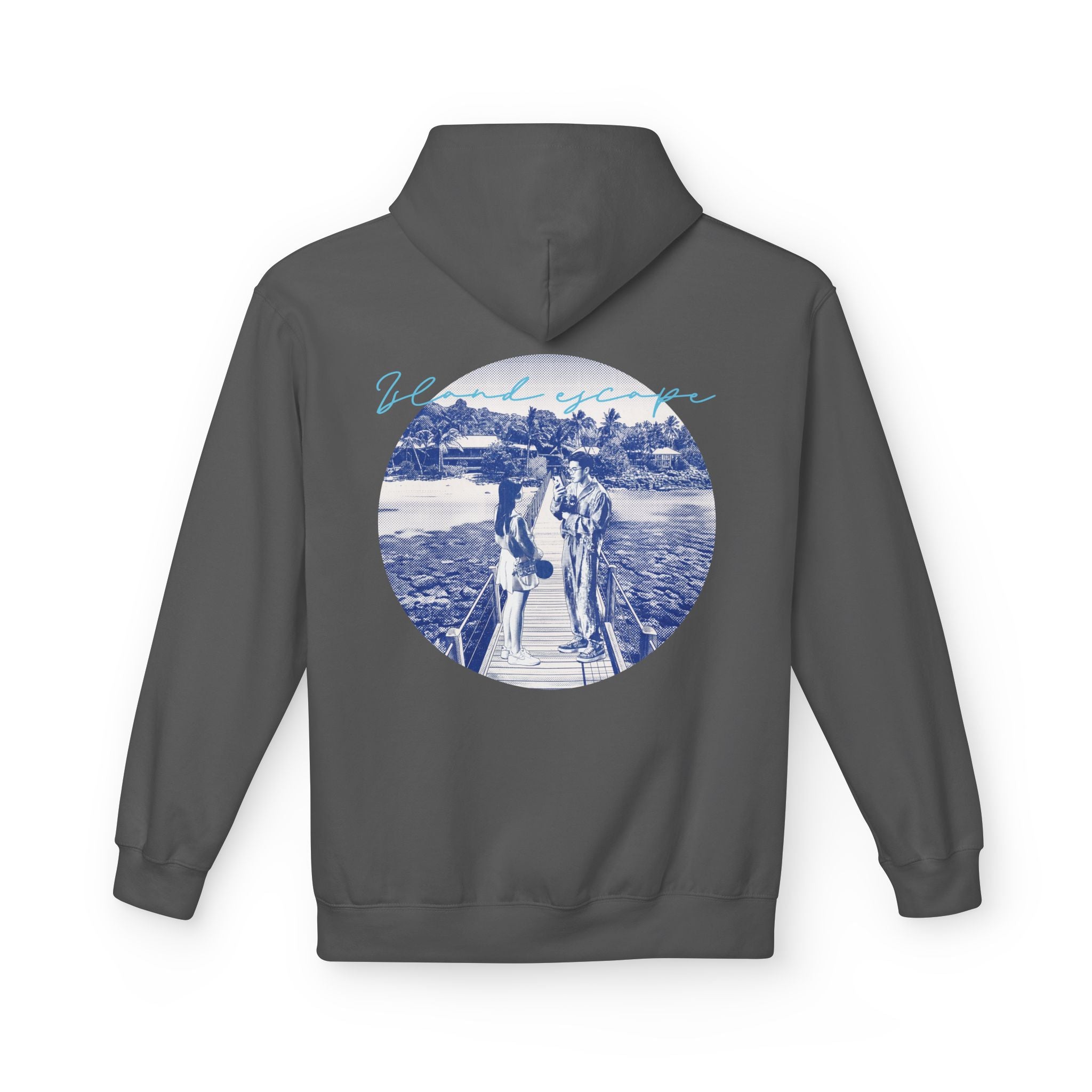 Tropical Vacation Hoodie | Romantic Beach Travel Graphic Sweatshirt