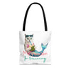 Custom Cat Tote Bag | Personalized Cat Photo Summer Canvas Bag