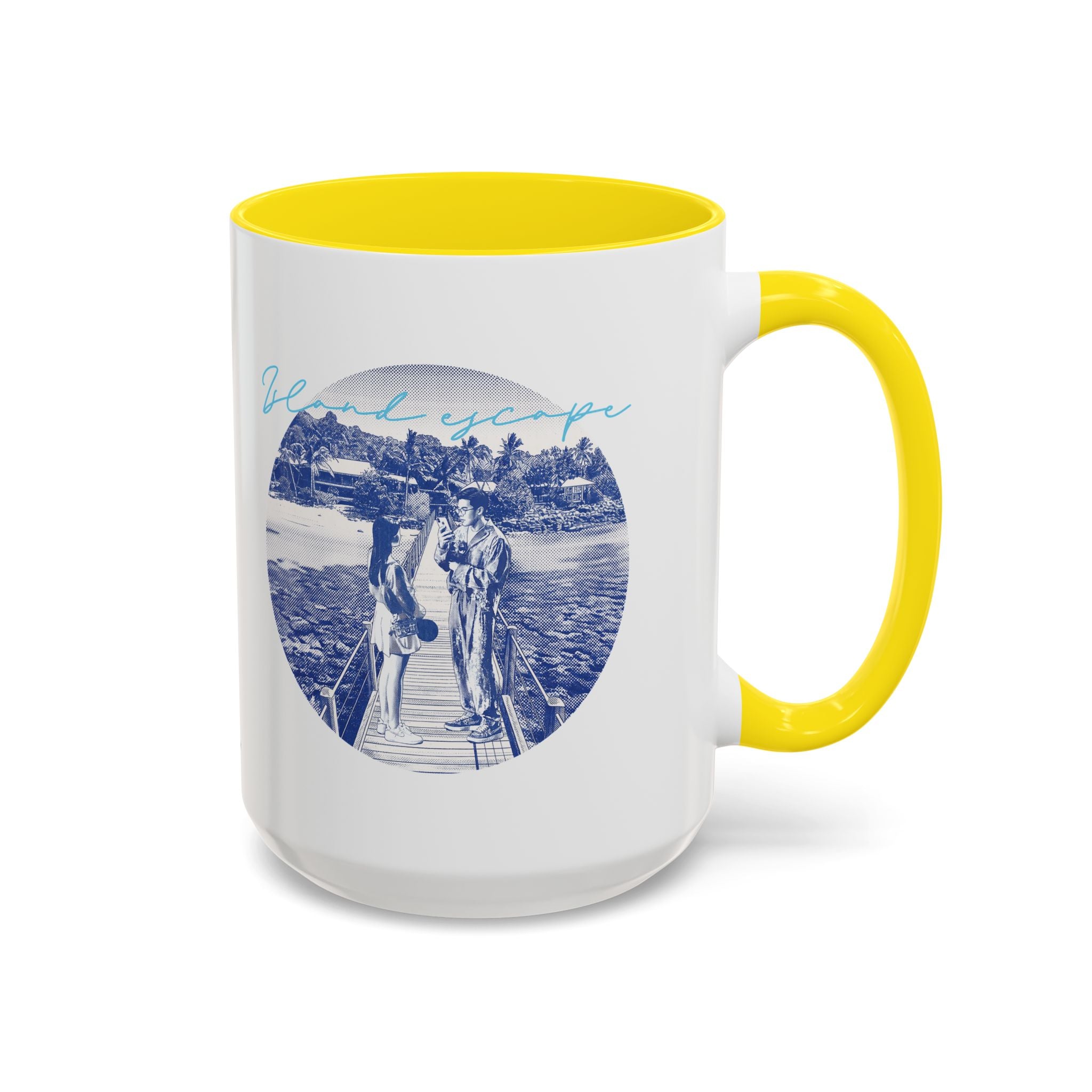 Island Escape Travel Mug - Tropical Beach Coffee Cup for Travelers