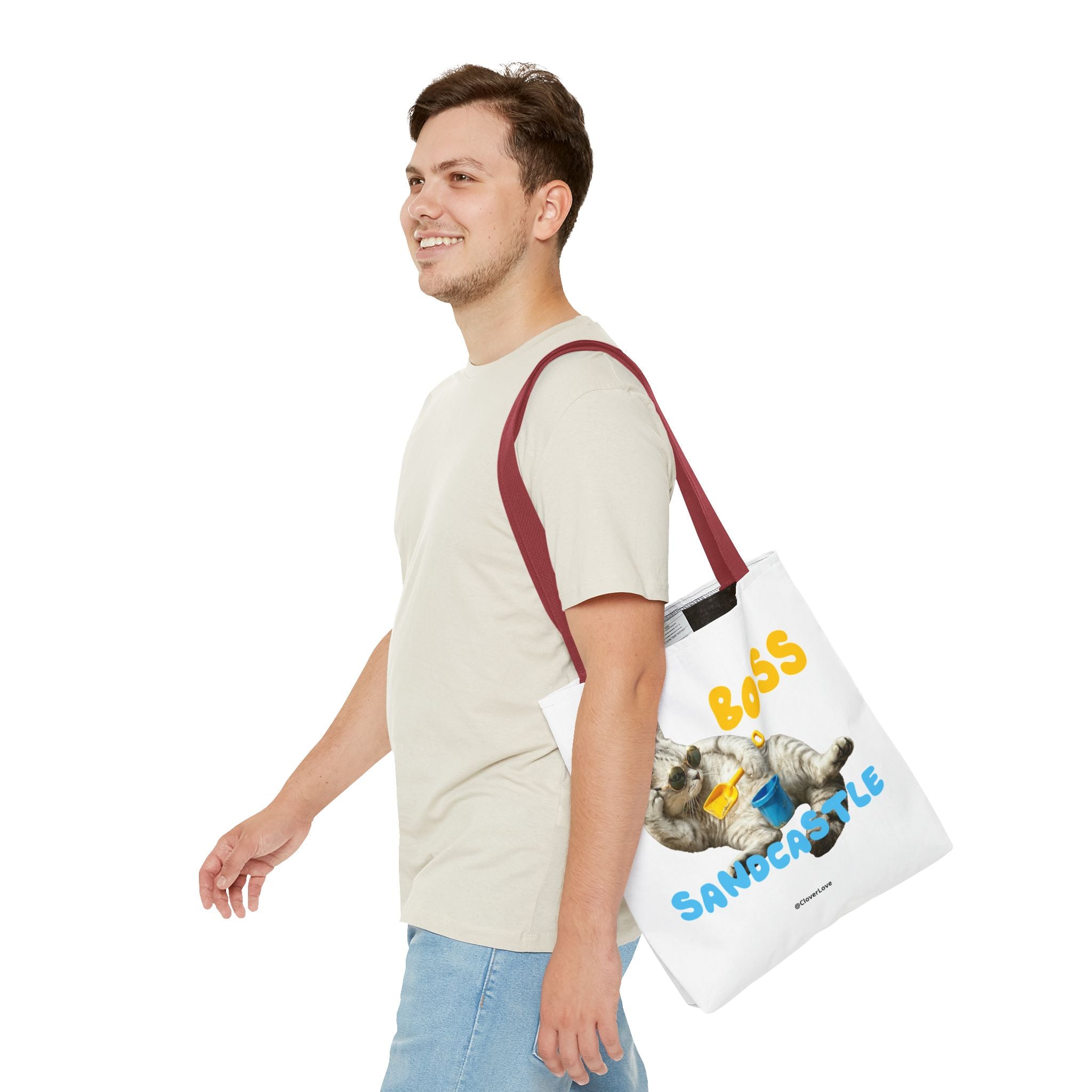 Funny Cat Tote Bag | Custom Pet Photo Personalized Canvas Bag