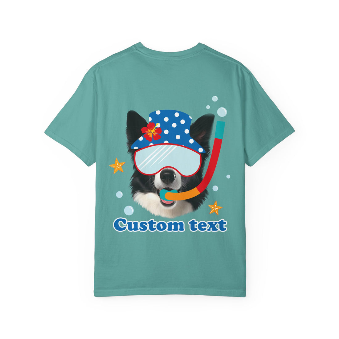Custom Dog Summer T-Shirt - Funny Beach Diving Dog Tee, Dog Lover Gift