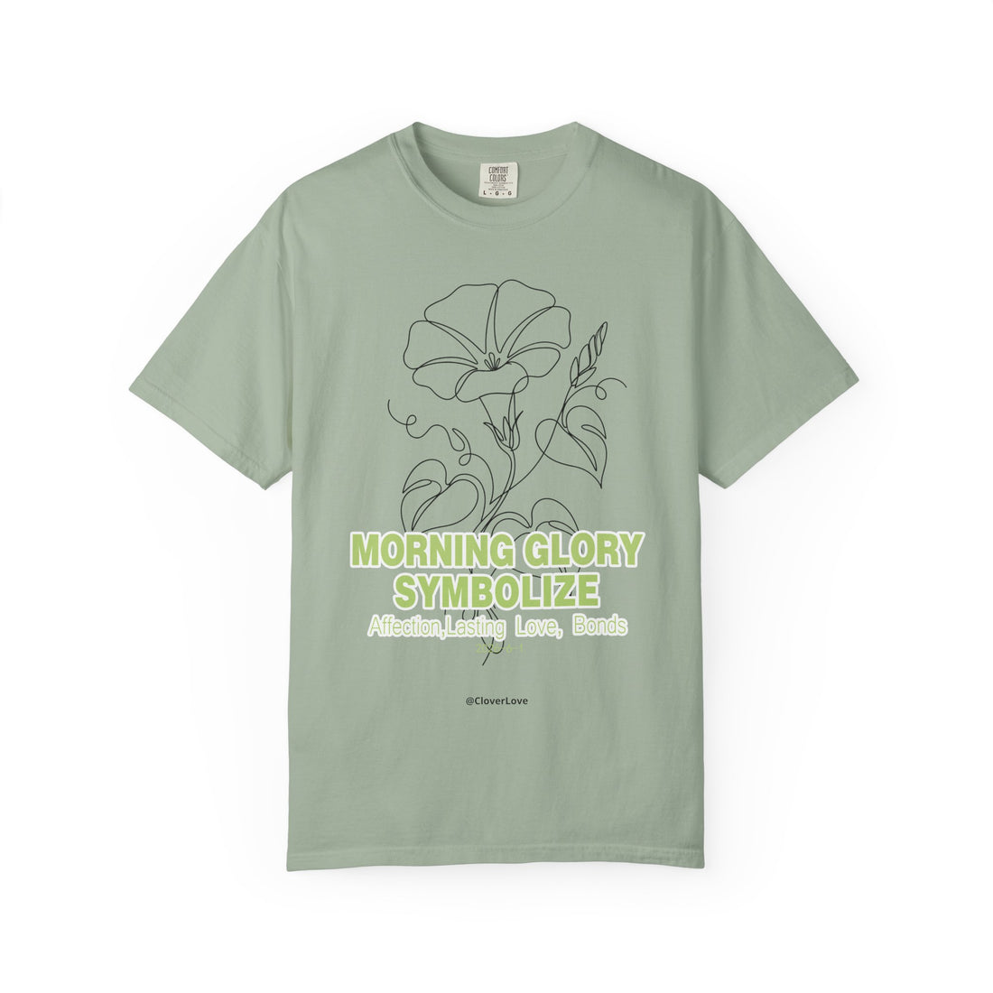 Morning Glory Flower T-Shirt - Botanical Graphic Shirt for Flower Lovers