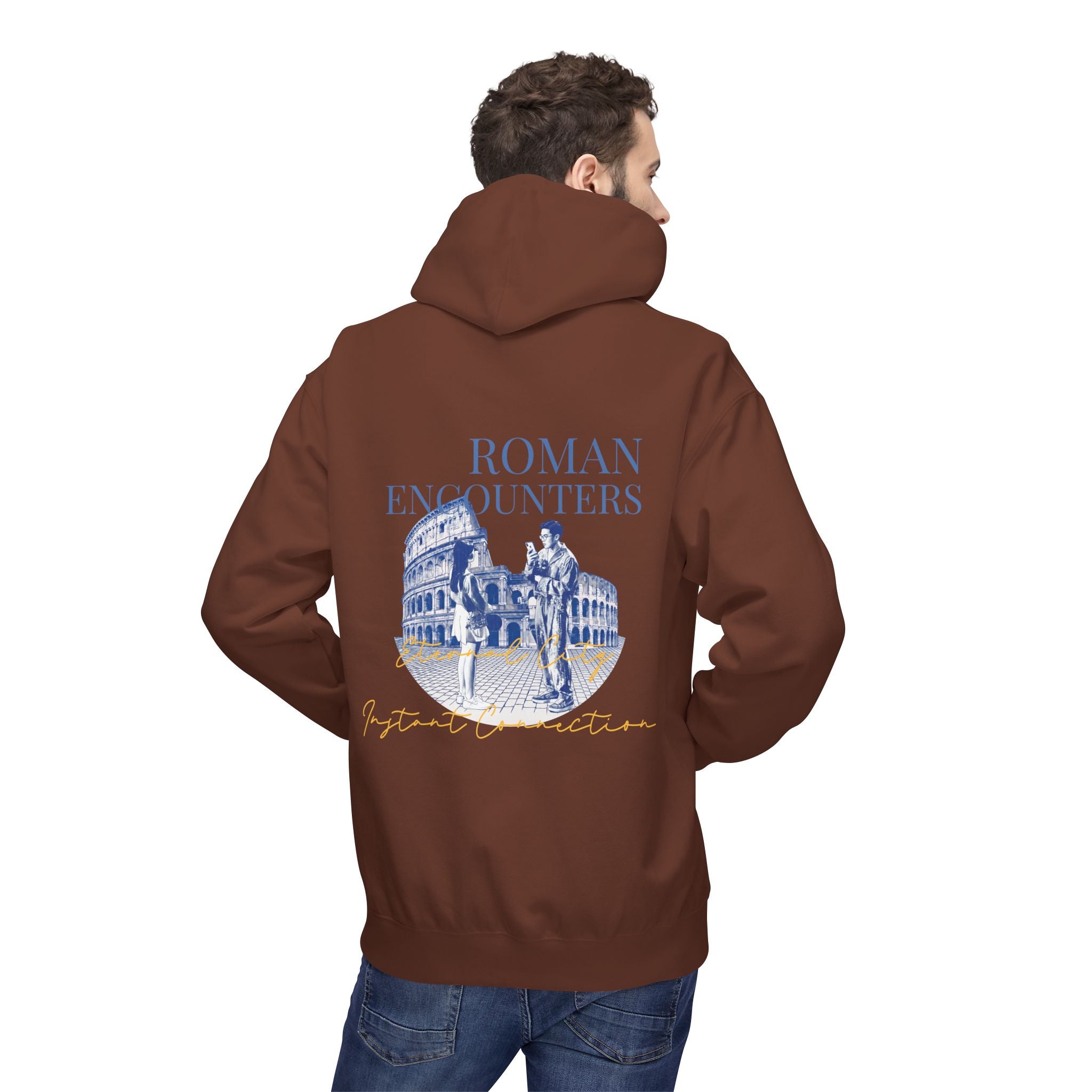 Roman Encounters Hoodie | Colosseum Travel Landmark Sweatshirt