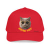 Custom Cat Baseball Cap, Personalized Summer Cat Hat with Sunglasses, Cute Pet Lover Gift