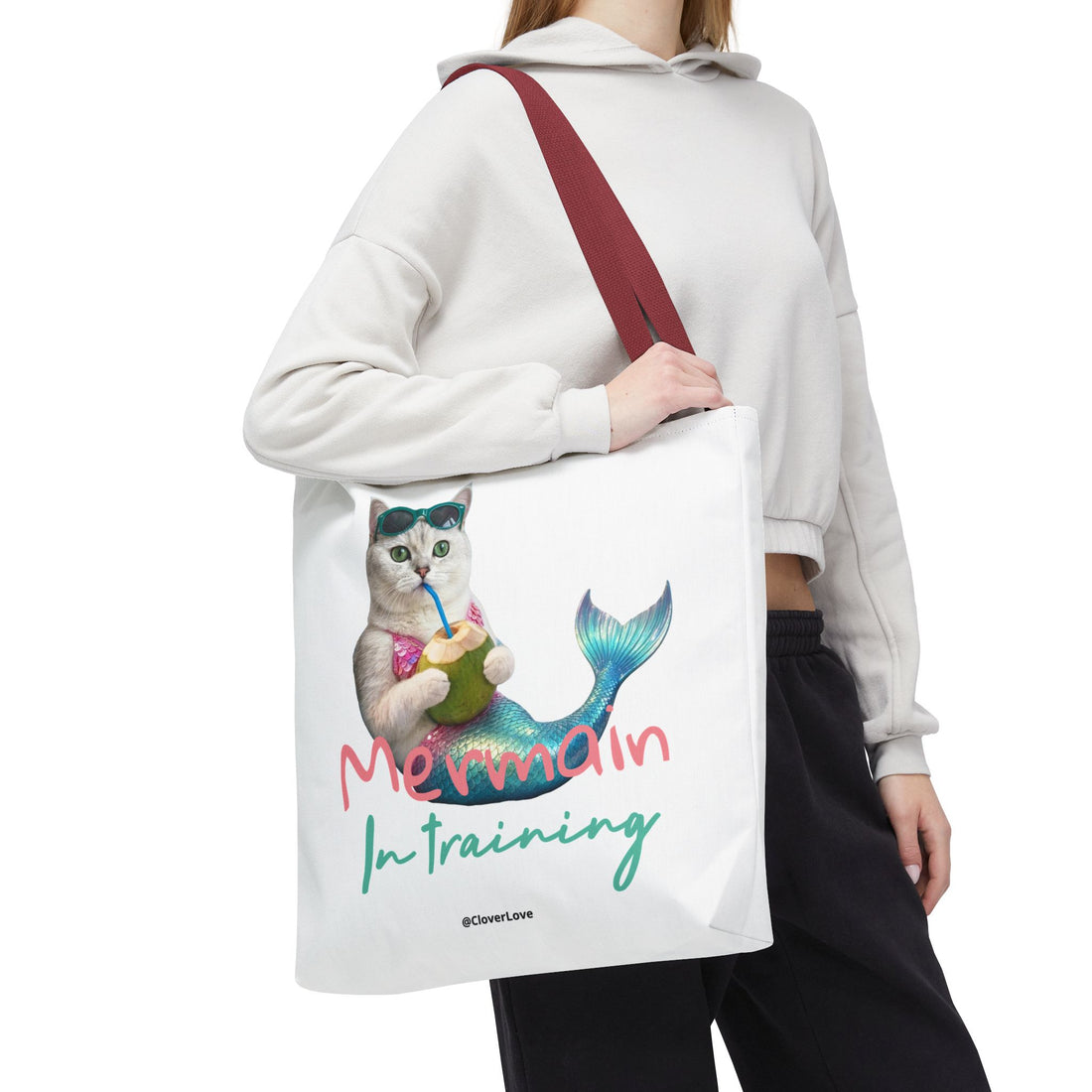 Custom Cat Tote Bag | Personalized Cat Photo Summer Canvas Bag