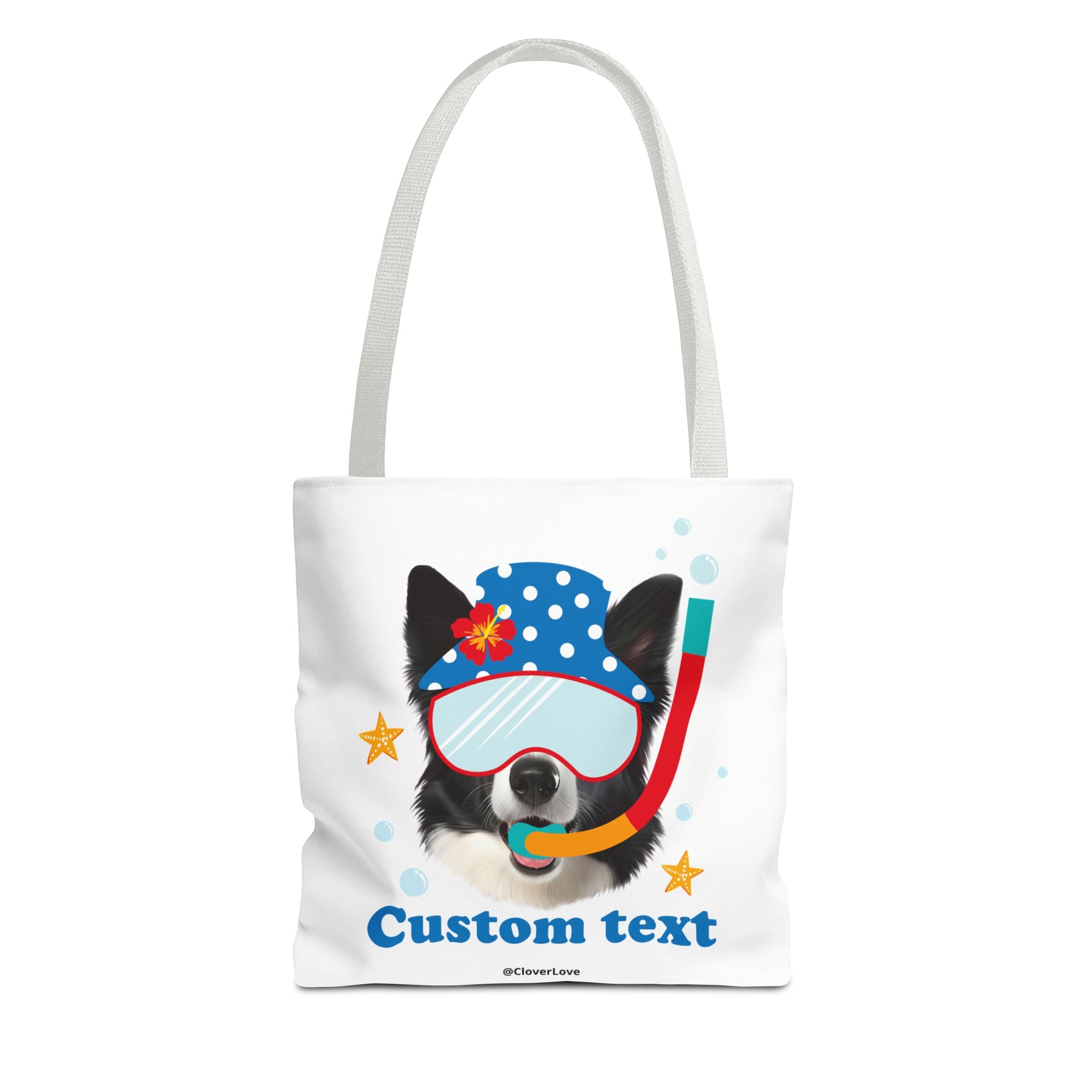 Custom Dog Tote Bag | Personalized Pet Photo Summer Canvas Bag