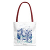 Travel Adventure Tote Bag | Vintage Mountain Explorer Canvas Bag