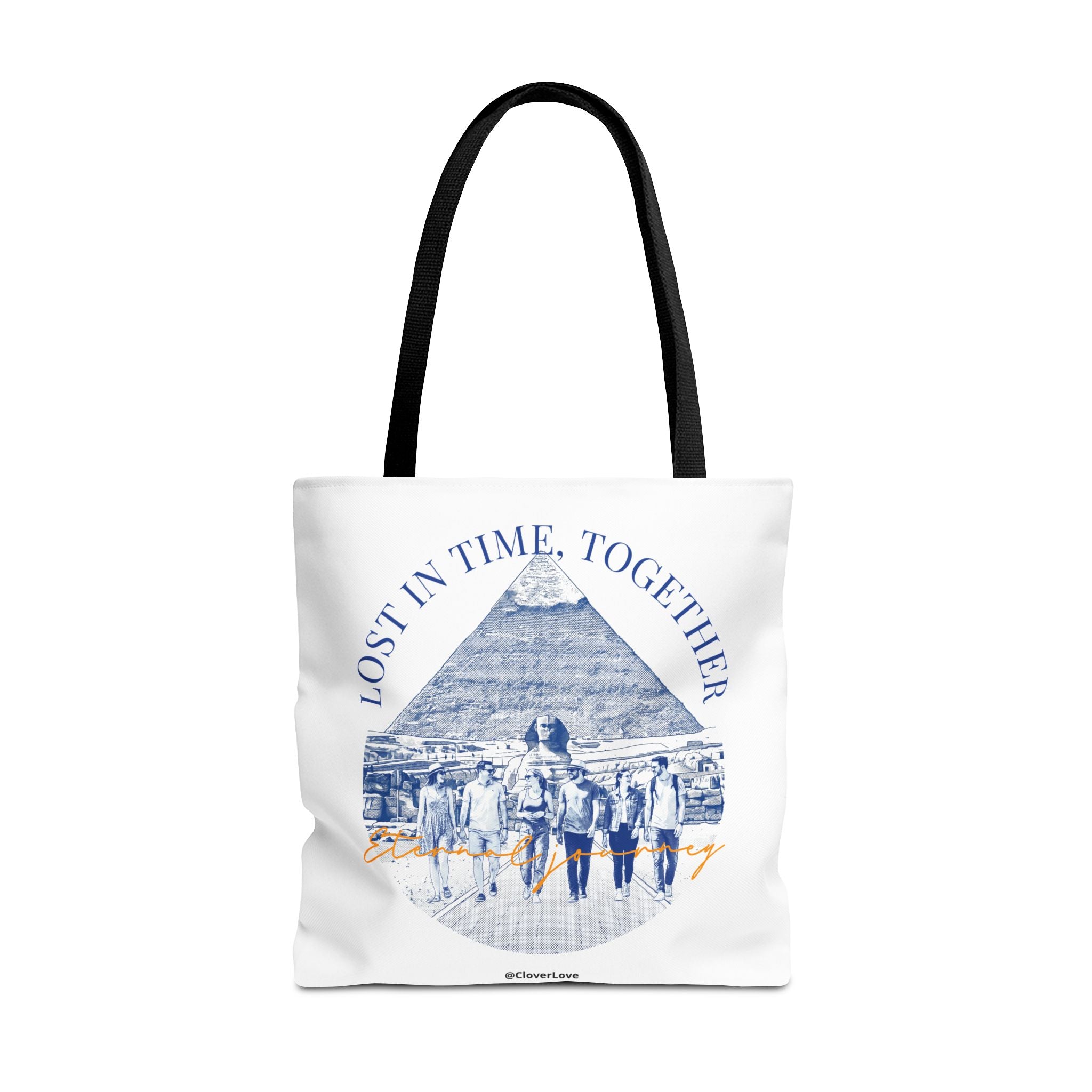 Egypt Pyramid Tote Bag | Vintage Travel Explorer Canvas Bag