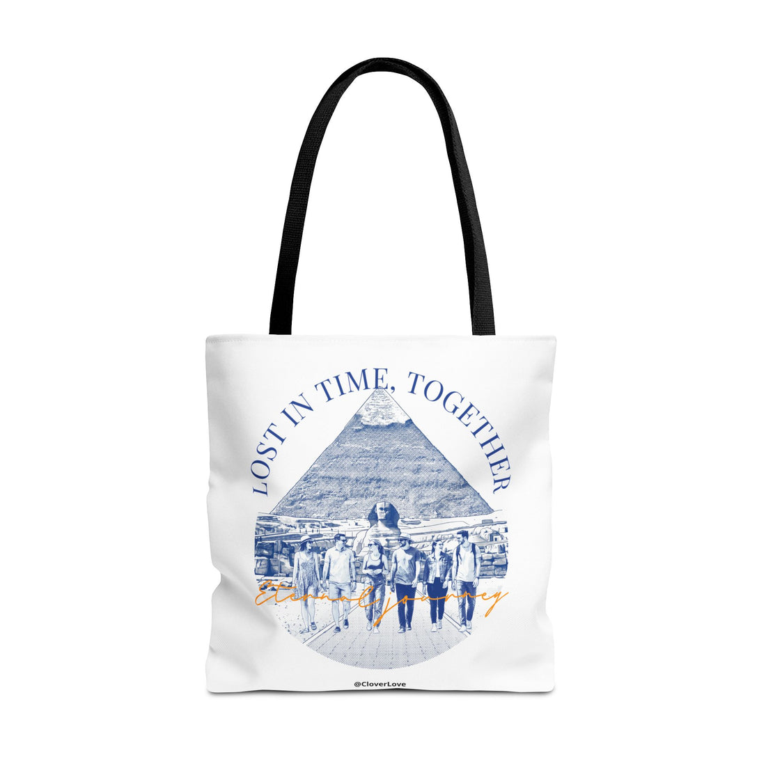 Egypt Pyramid Tote Bag | Vintage Travel Explorer Canvas Bag