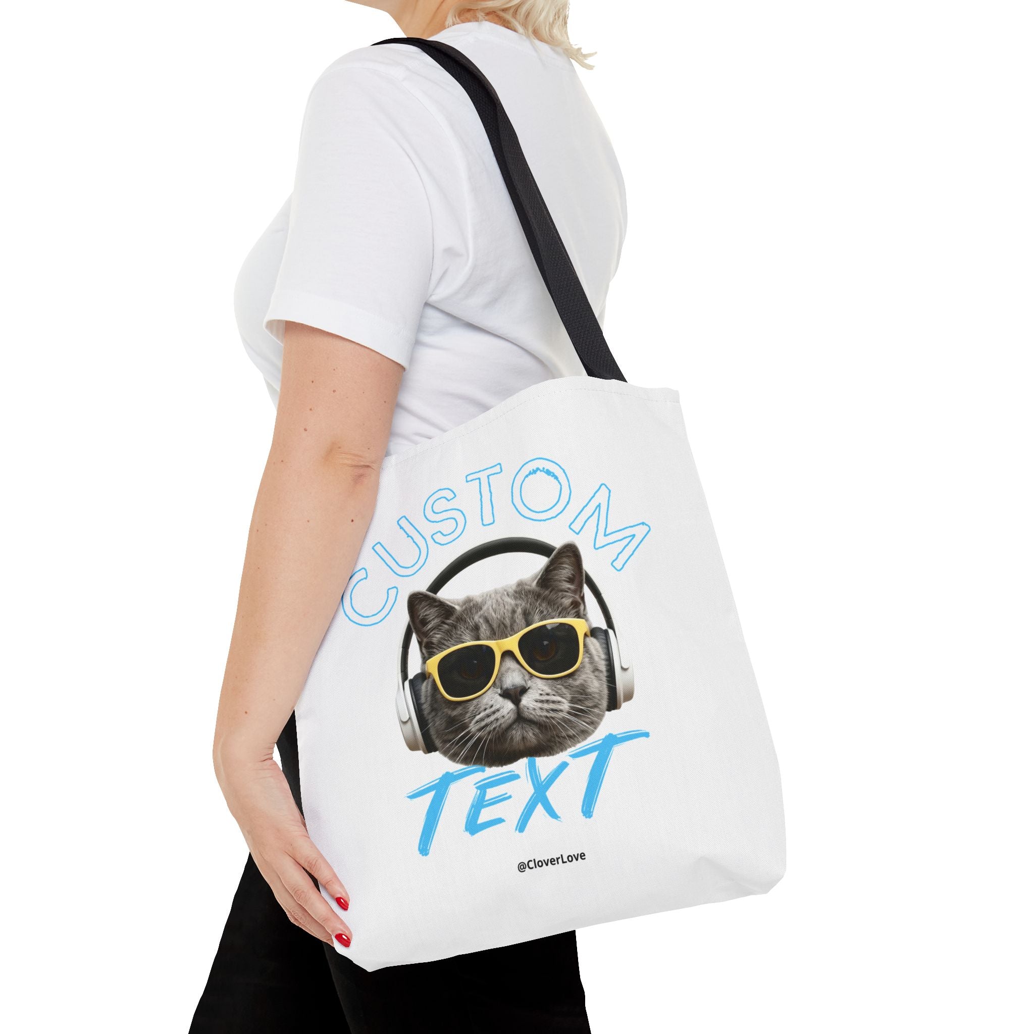 Summer Chill Cat Tote Bag | Funny Cat Lover Beach Bag
