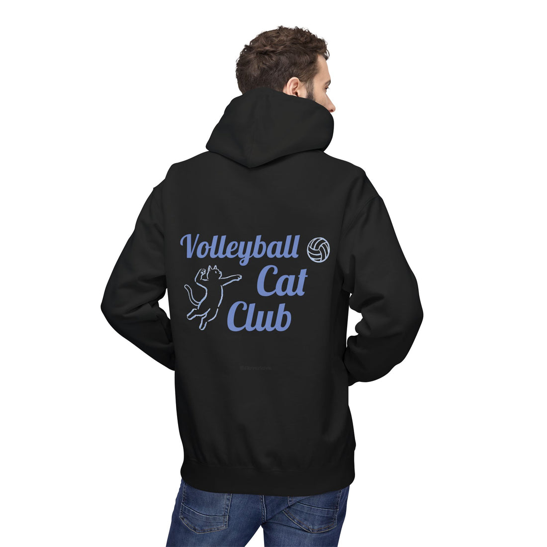 VC8, Catch the Echo Hoodie — Ocean Cat Adventure Graphic Hoodie