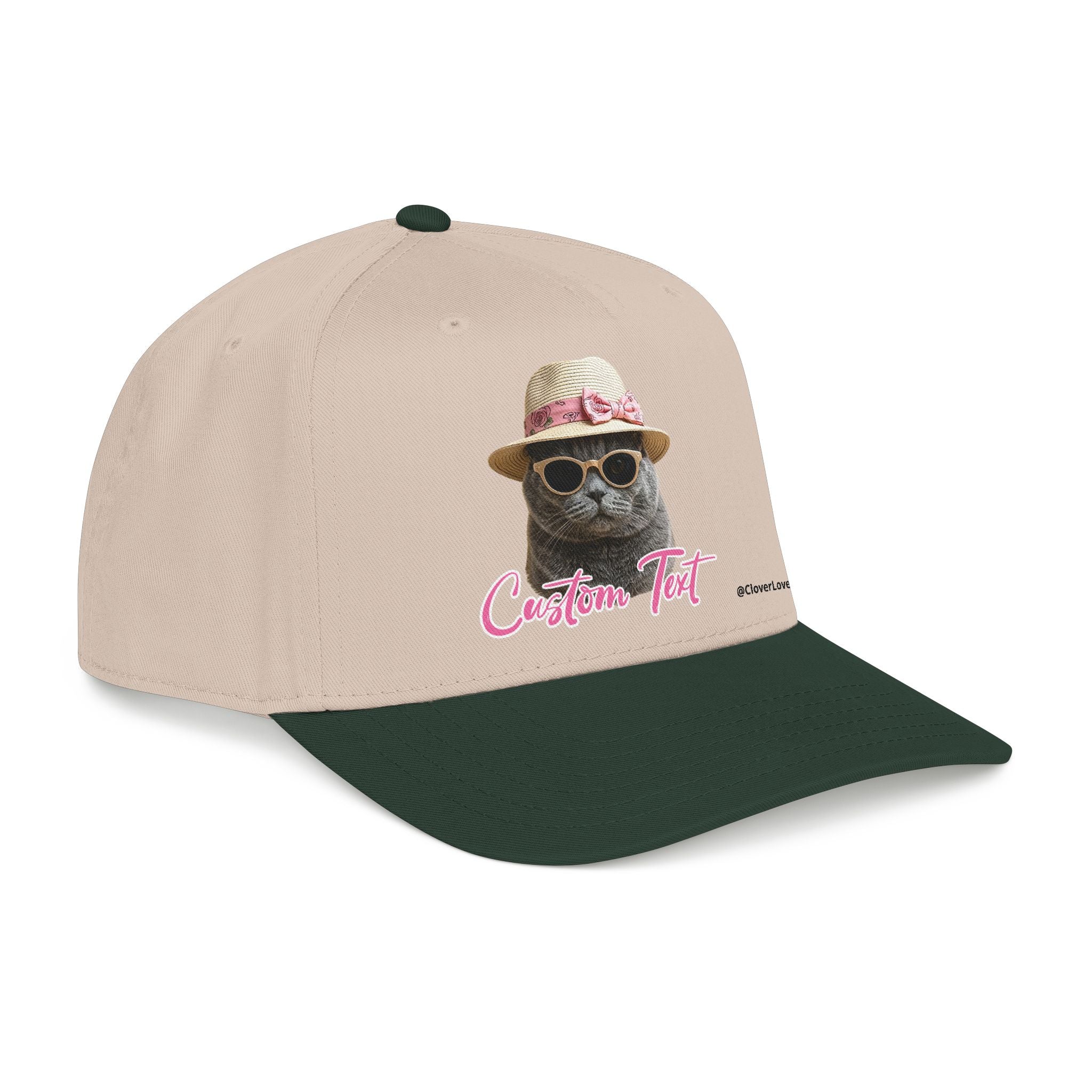 Cute Cat Photo Hat | Personalized Pet Lover Baseball Cap