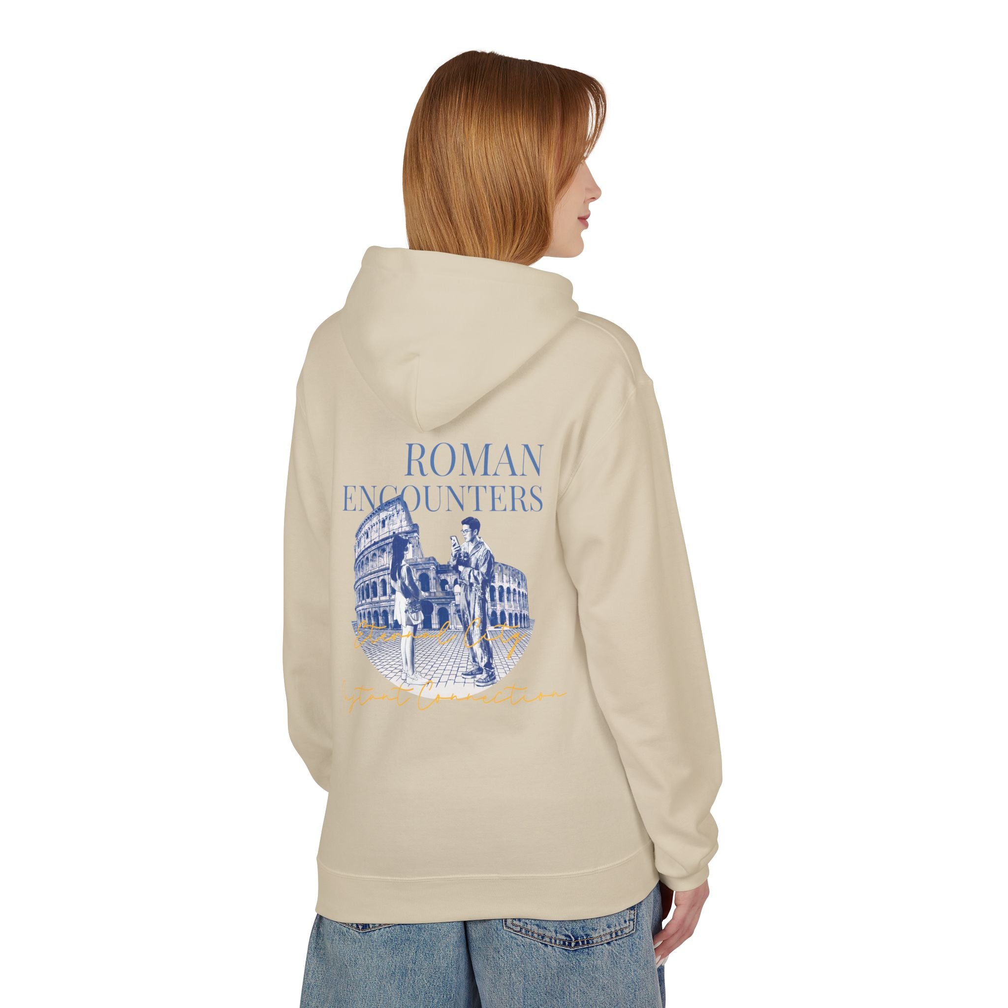 Roman Encounters Hoodie | Colosseum Travel Landmark Sweatshirt