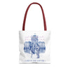 Louvre Paris Tote Bag | Vintage Museum Travel Canvas Bag