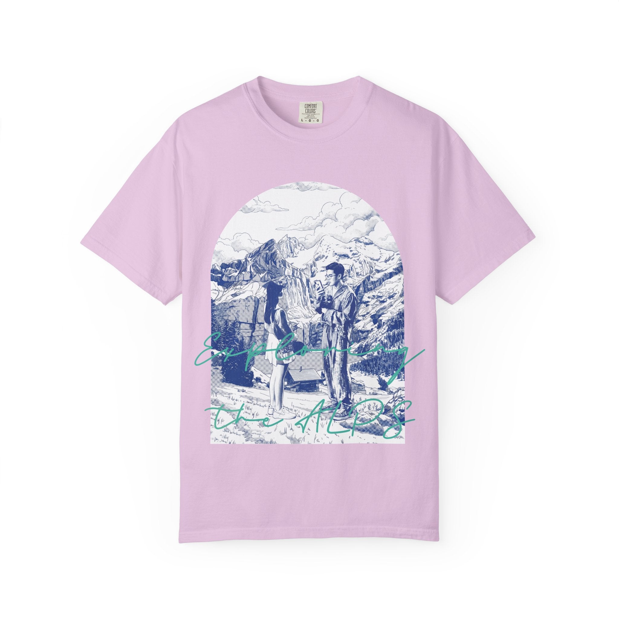 Custom Travel Landmark T-Shirt - Vintage Mountain Adventure Tee, Unique Travel Gift