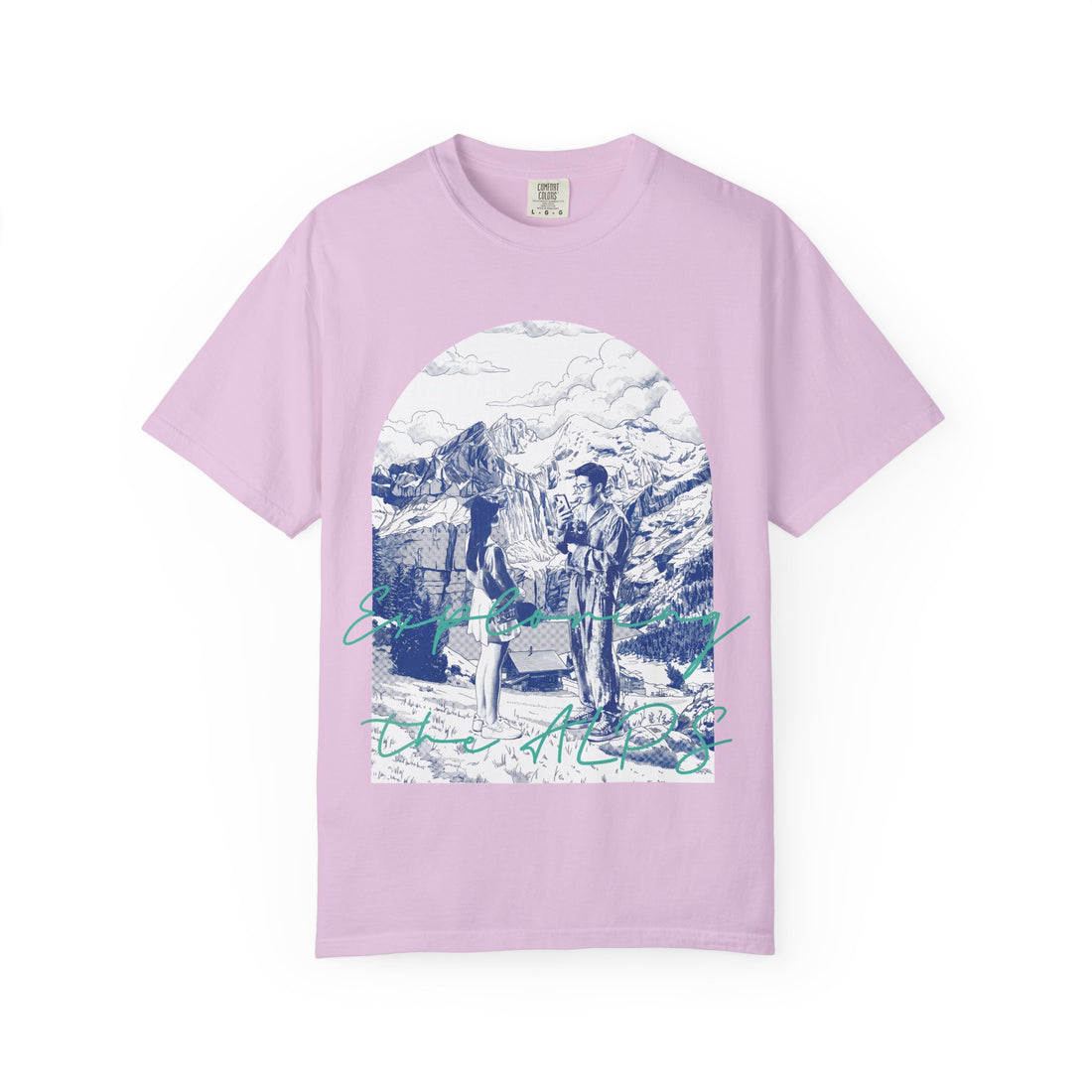 Custom Travel Landmark T-Shirt - Vintage Mountain Adventure Tee, Unique Travel Gift