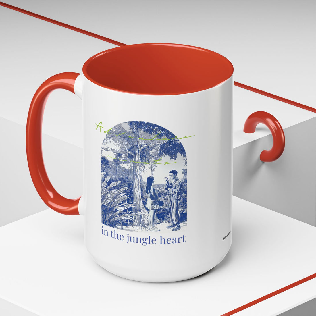 Jungle Adventure Travel Mug - Tropical Nature Coffee Cup for Explorers