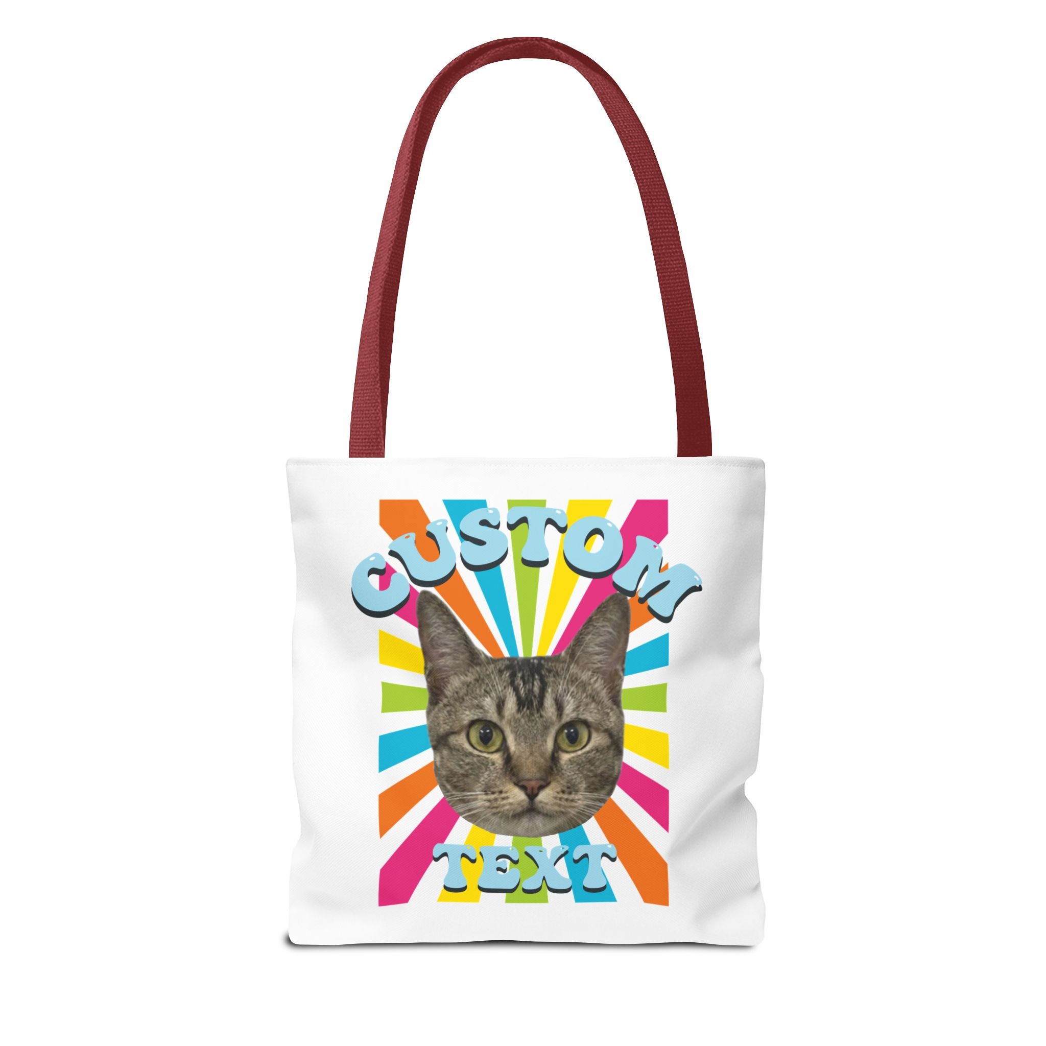 Custom Cat Tote Bag | Personalized Pet Photo Canvas Bag