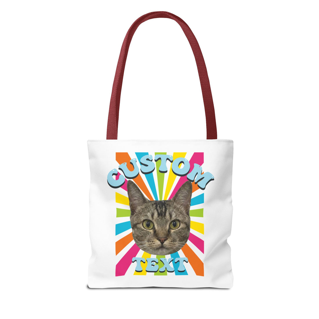 Custom Cat Tote Bag | Personalized Pet Photo Canvas Bag