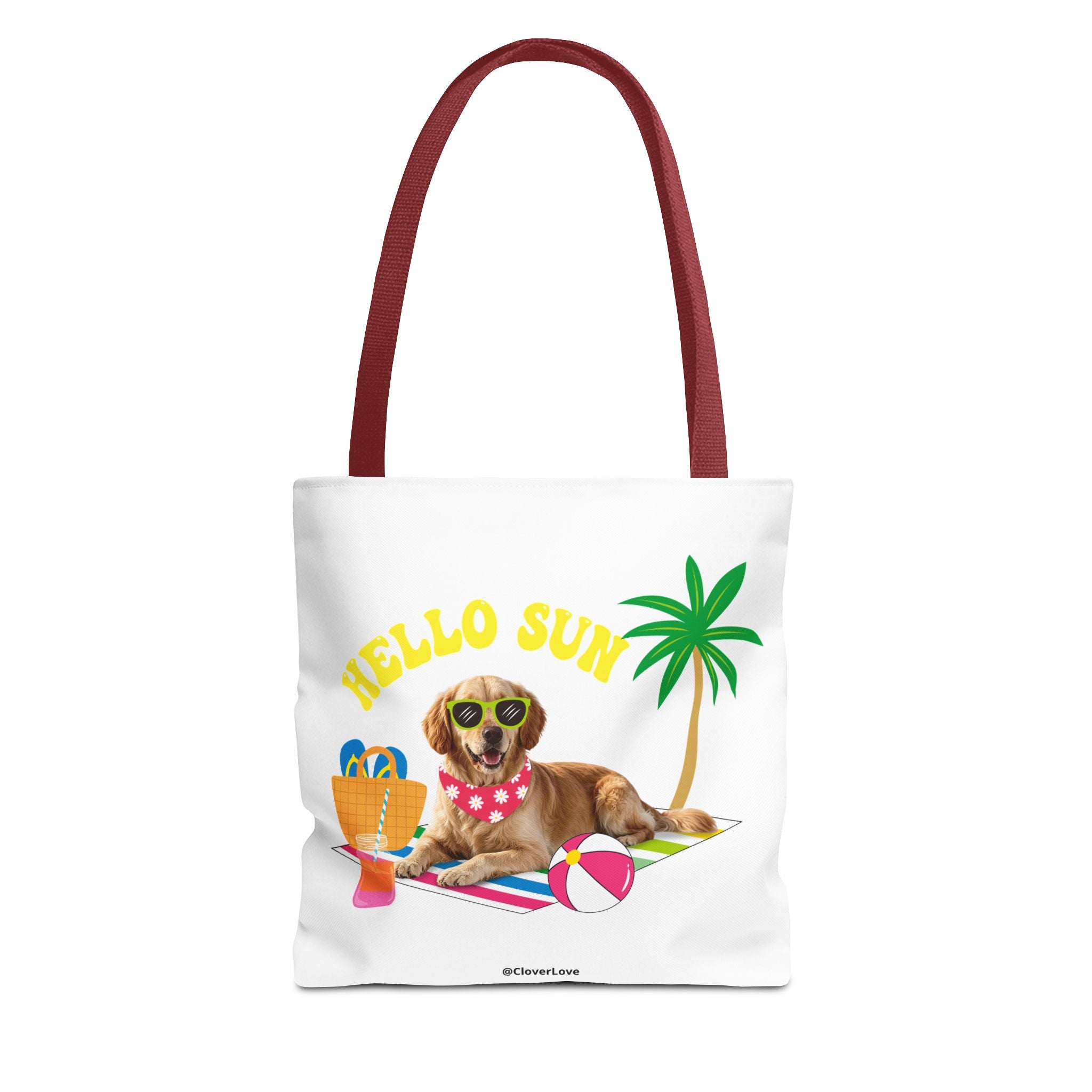 Funny Dog Tote Bag | Personalized Pet Photo Summer Canvas Bag